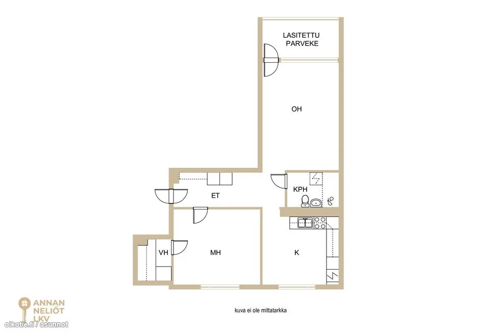 Hyreslägenhet på Kirkkonummi i kirkkonummi