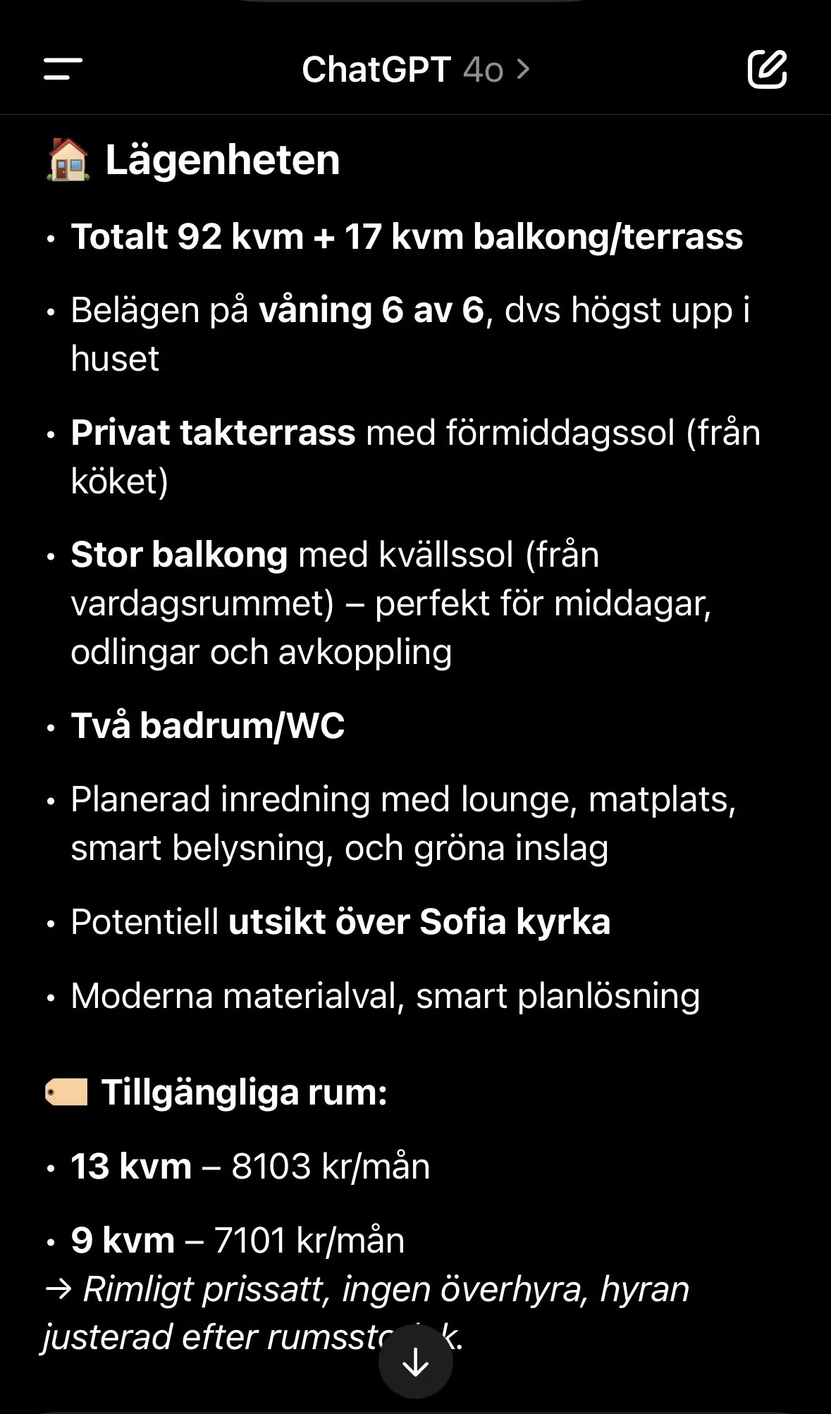 Hyreslägenhet på Stockholm i stockholm