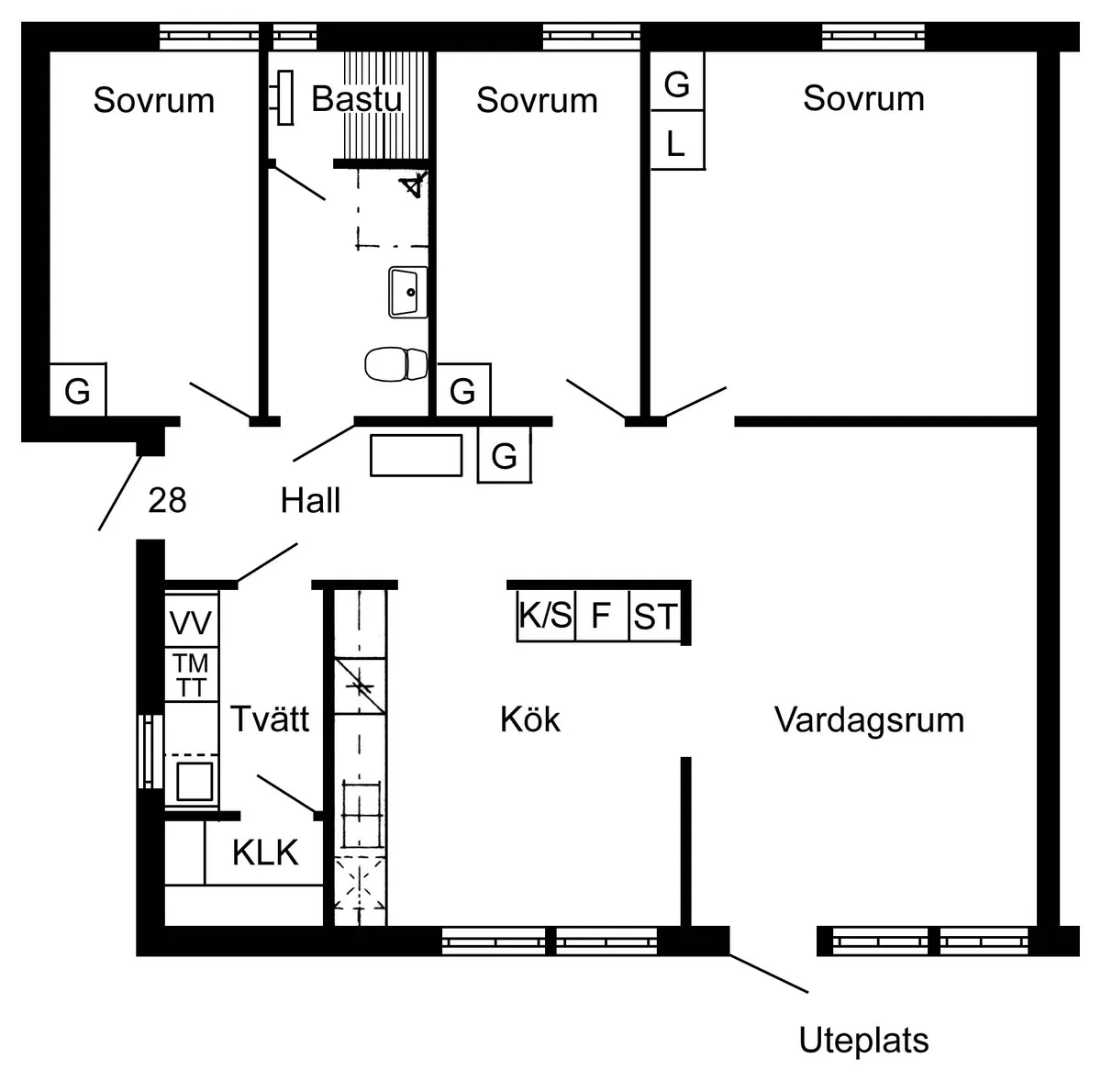 Hyreslägenhet på Jörn  i jorn
