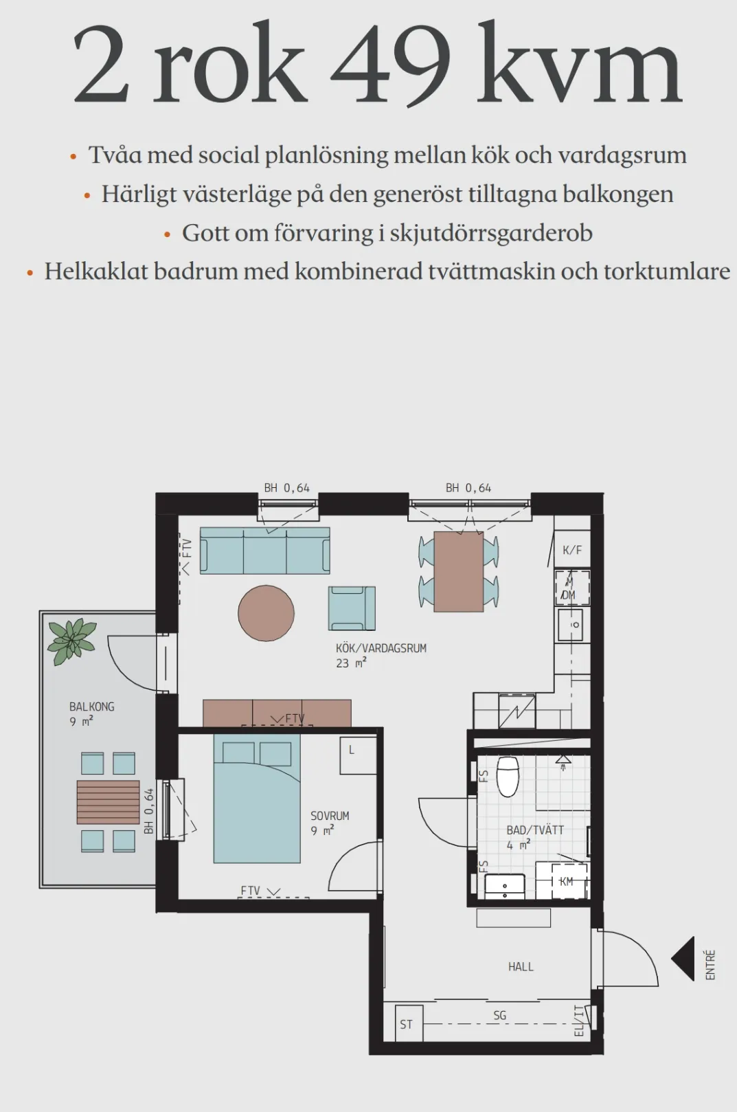 Hyreslägenhet på Västerås i vasteras