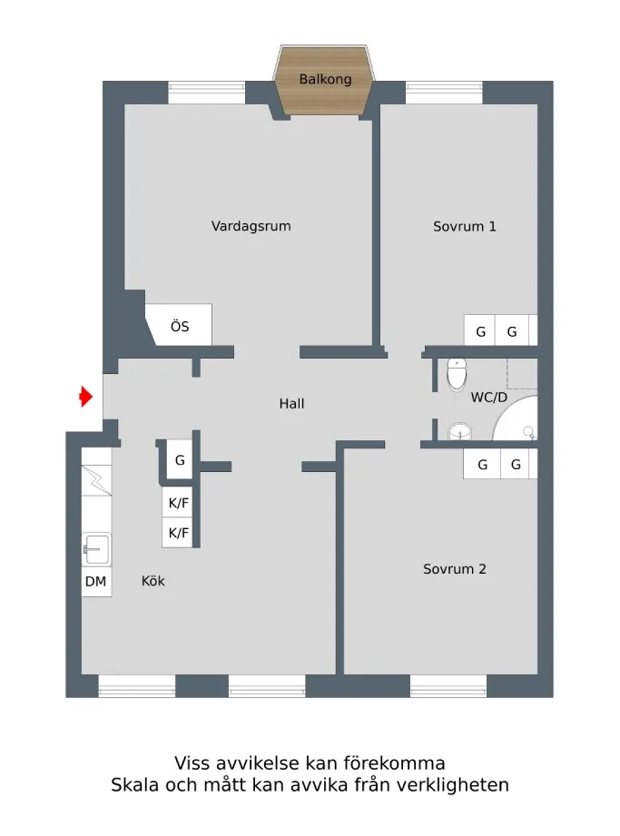 Hyreslägenhet på Köping  i koping