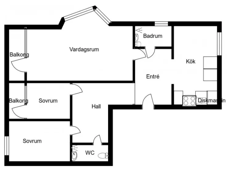 Hyreslägenhet på Fagersta i fagersta