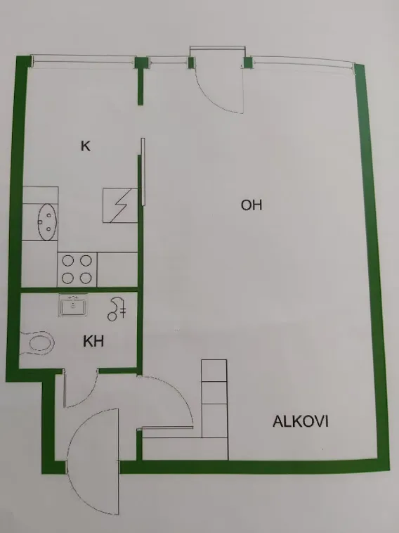 Hyreslägenhet på Hämeenlinna i hameenlinna
