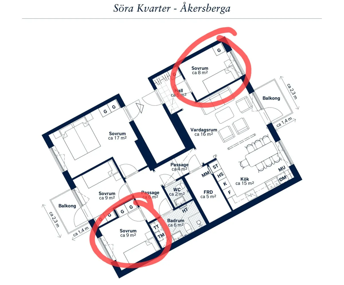 Hyreslägenhet på Åkersberga i akersberga