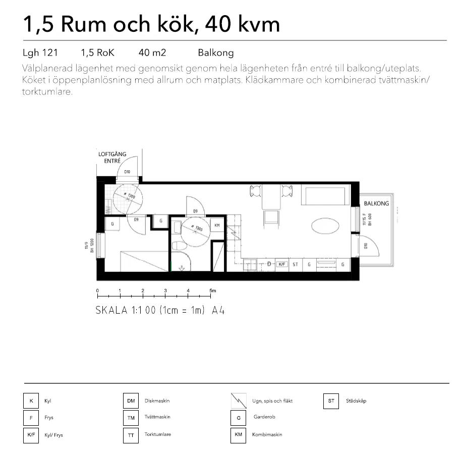 Hyreslägenhet på Klippan i klippan