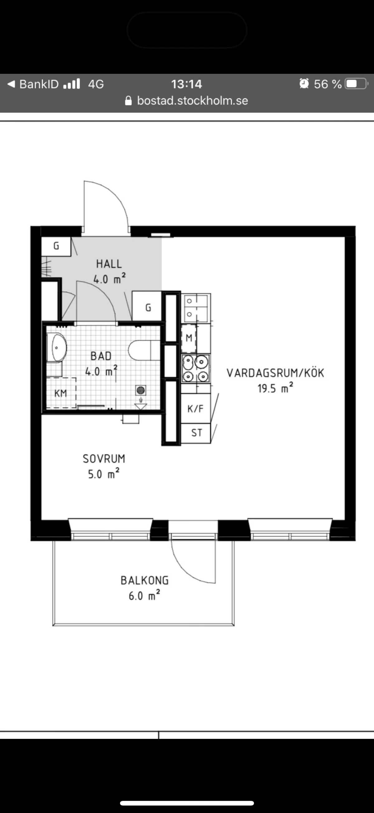 Hyreslägenhet på Trångsund i trangsund