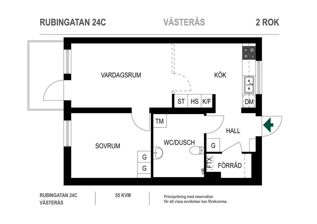 Hyreslägenhet på Västerås i vasteras