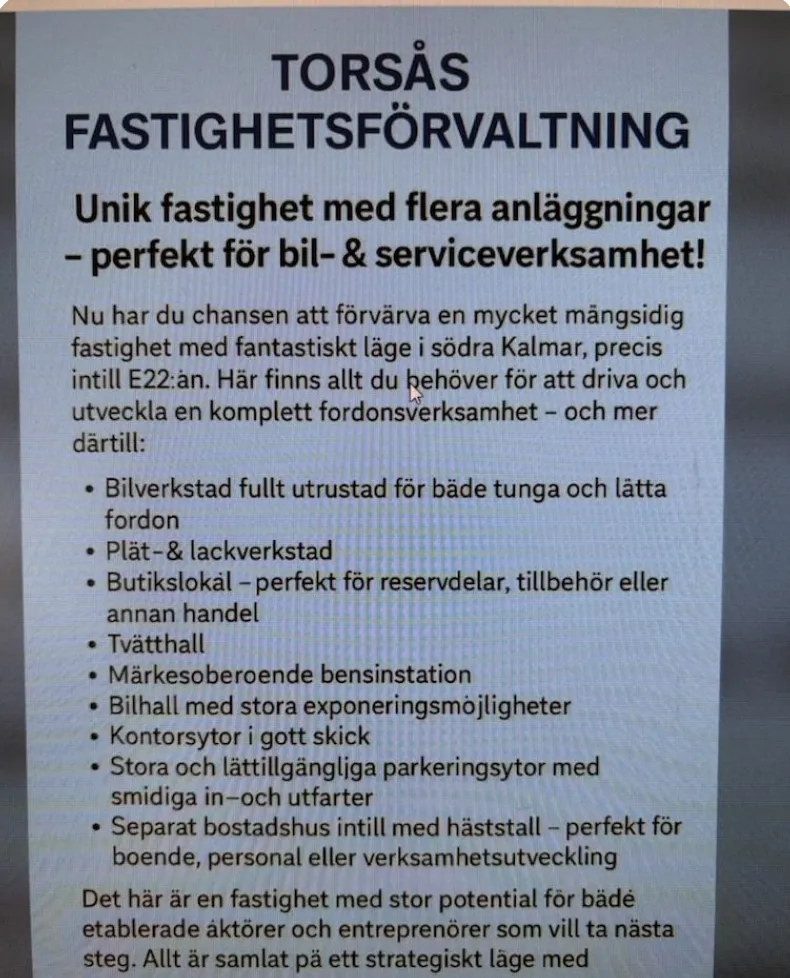 Hyreslägenhet på Torsås i torsas
