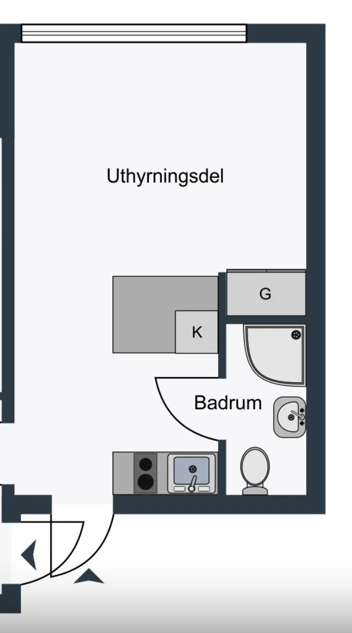 Hyreslägenhet på Skogås i skogas
