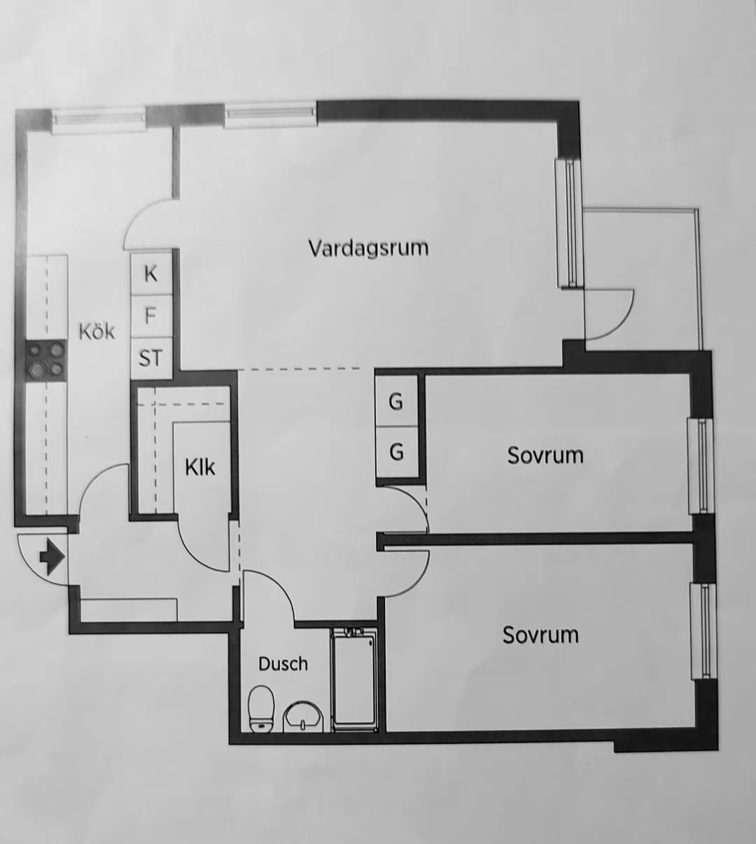 Hyreslägenhet på Trelleborg i trelleborg