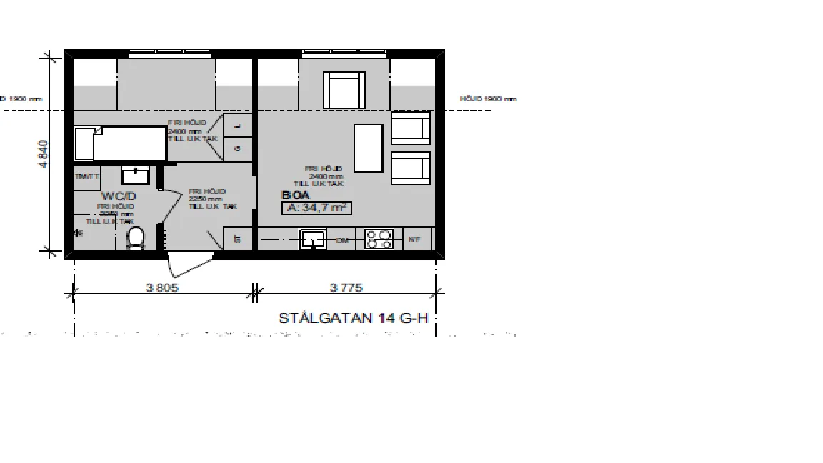 Hyreslägenhet på Halmstad i halmstad