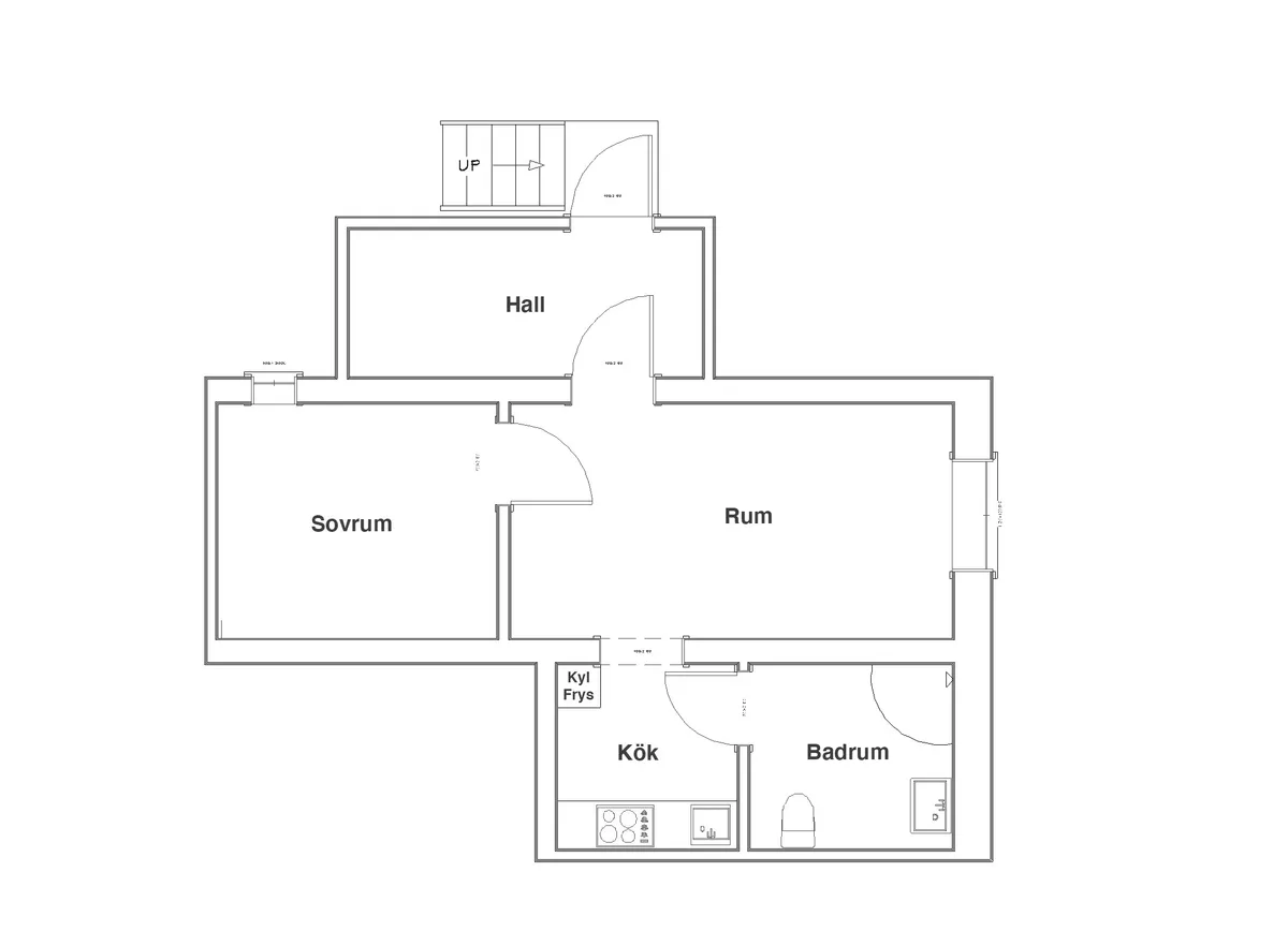 Hyreslägenhet på Boliden i boliden