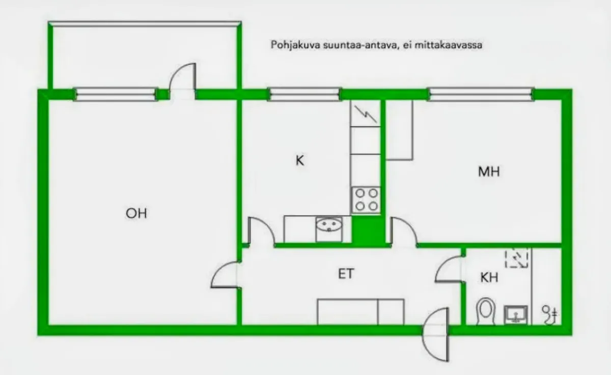 Hyreslägenhet på Kuopio i kuopio