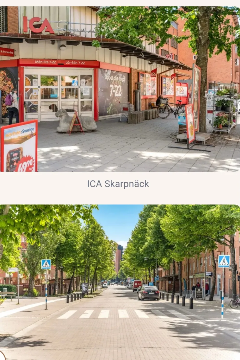 Hyreslägenhet på Skarpnäck i skarpnack