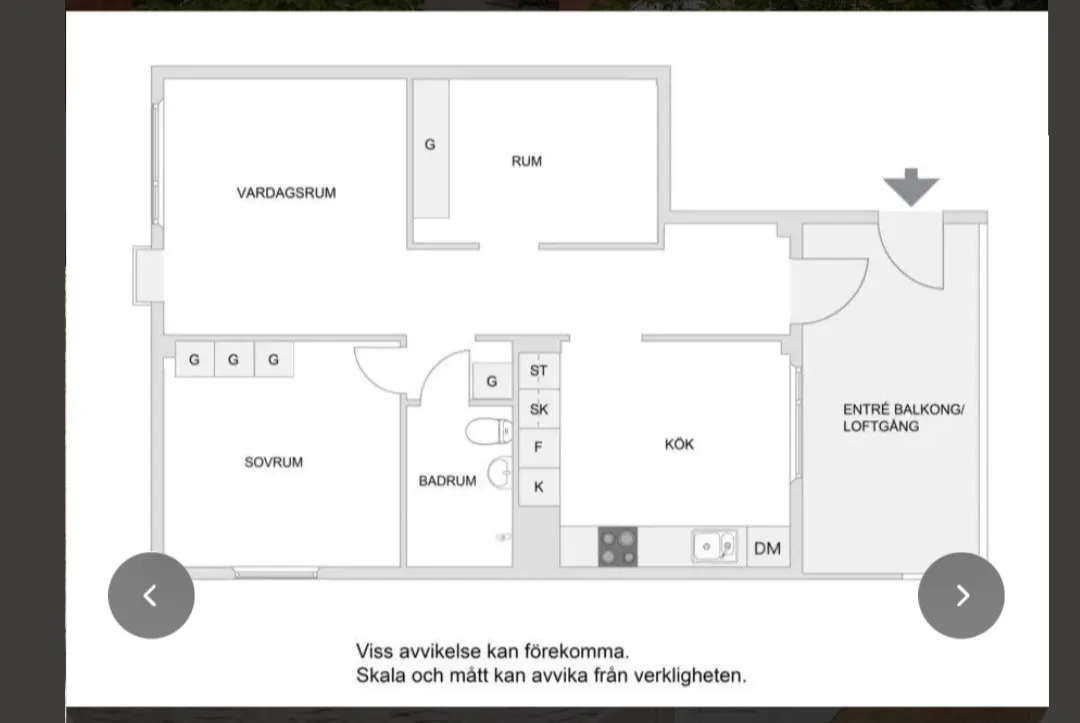 Hyreslägenhet på Skarpnäck i skarpnack