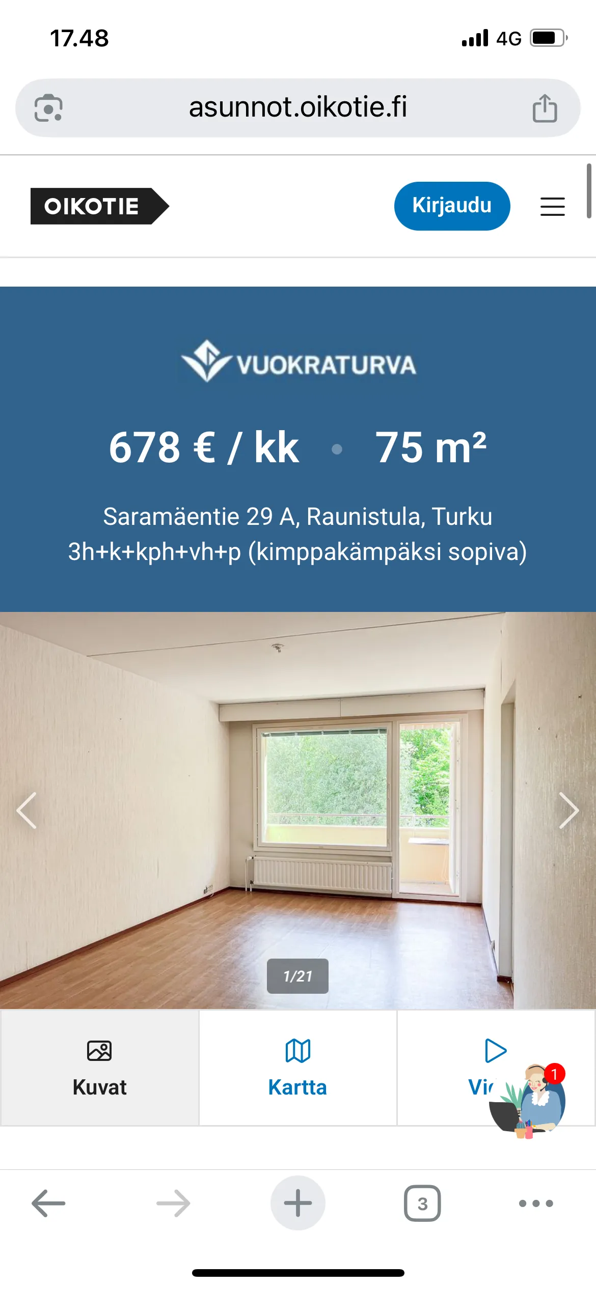 Hyresbostad på Pori i pori