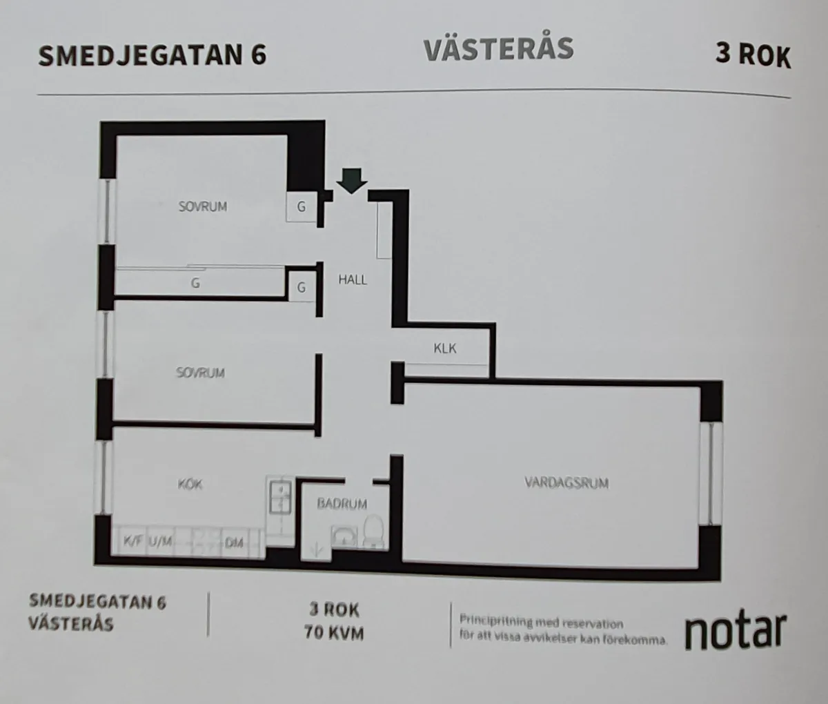 Hyreslägenhet på Västerås i vasteras