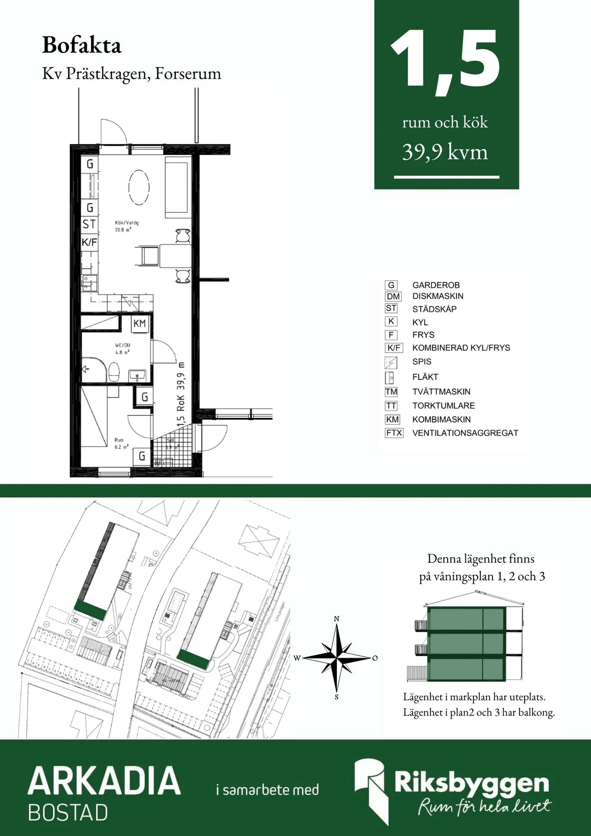 Hyreslägenhet på Forserum i forserum