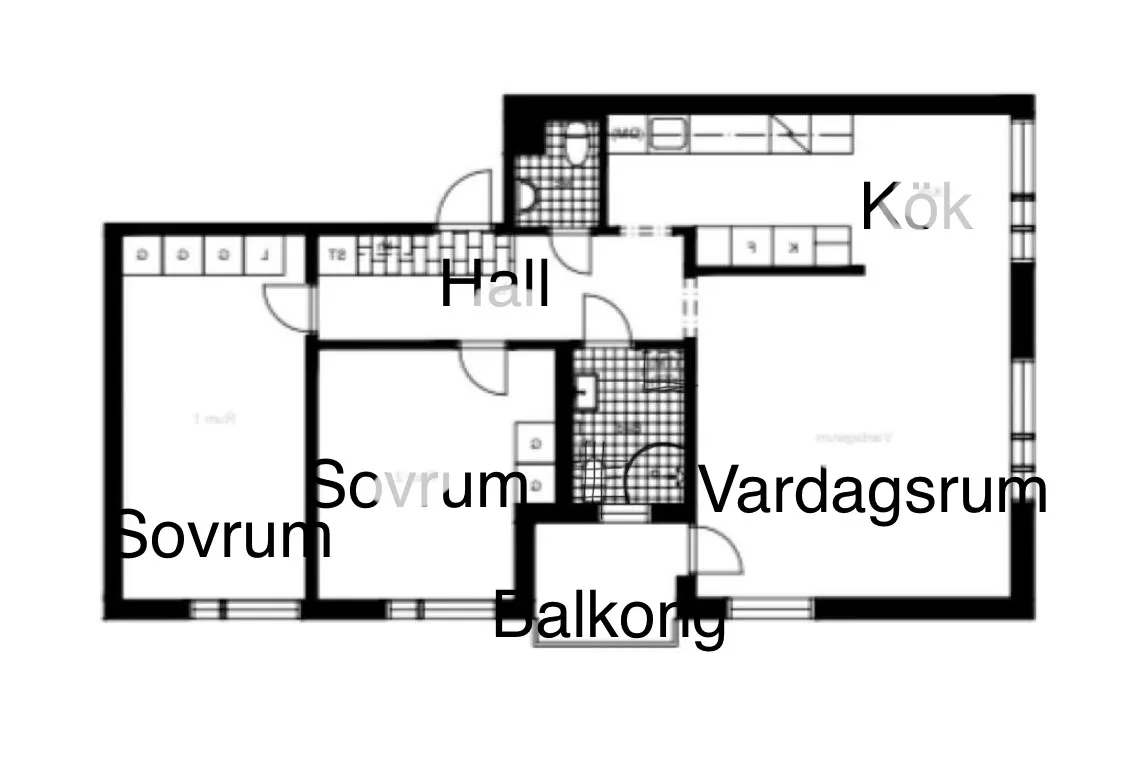 Hyreslägenhet på Hägersten i hagersten
