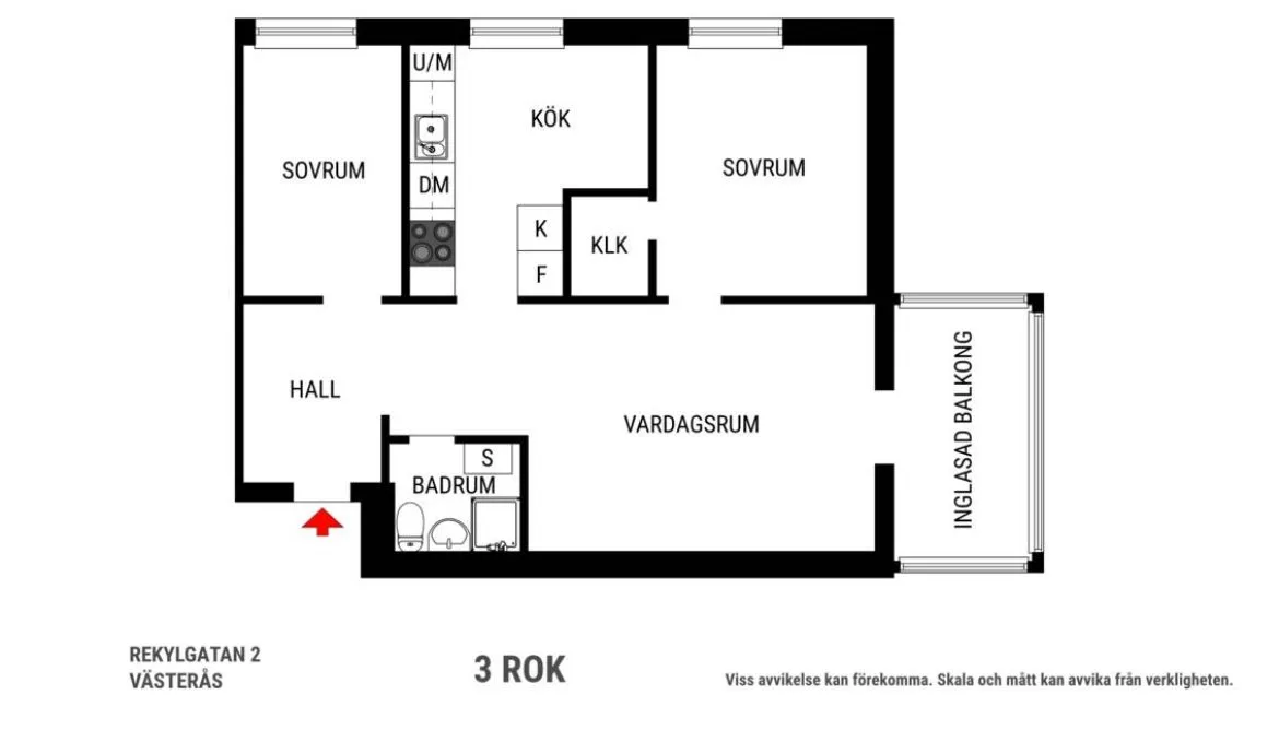 Hyreslägenhet på Västerås i vasteras