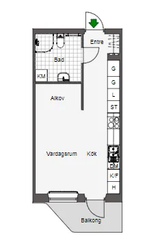 Hyreslägenhet på Halmstad i halmstad