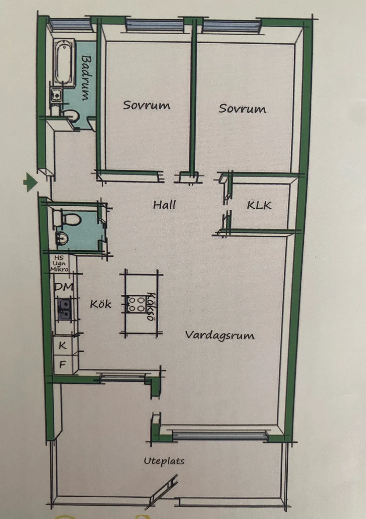 Hyreslägenhet på Malmö i malmo