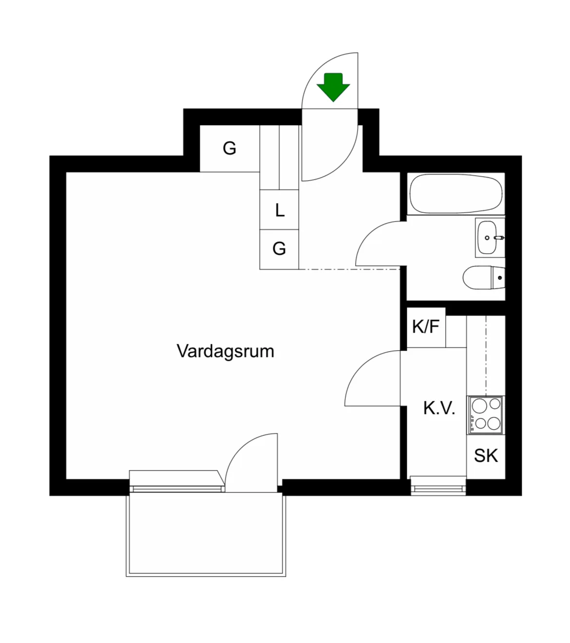Hyreslägenhet på Hägersten i hagersten