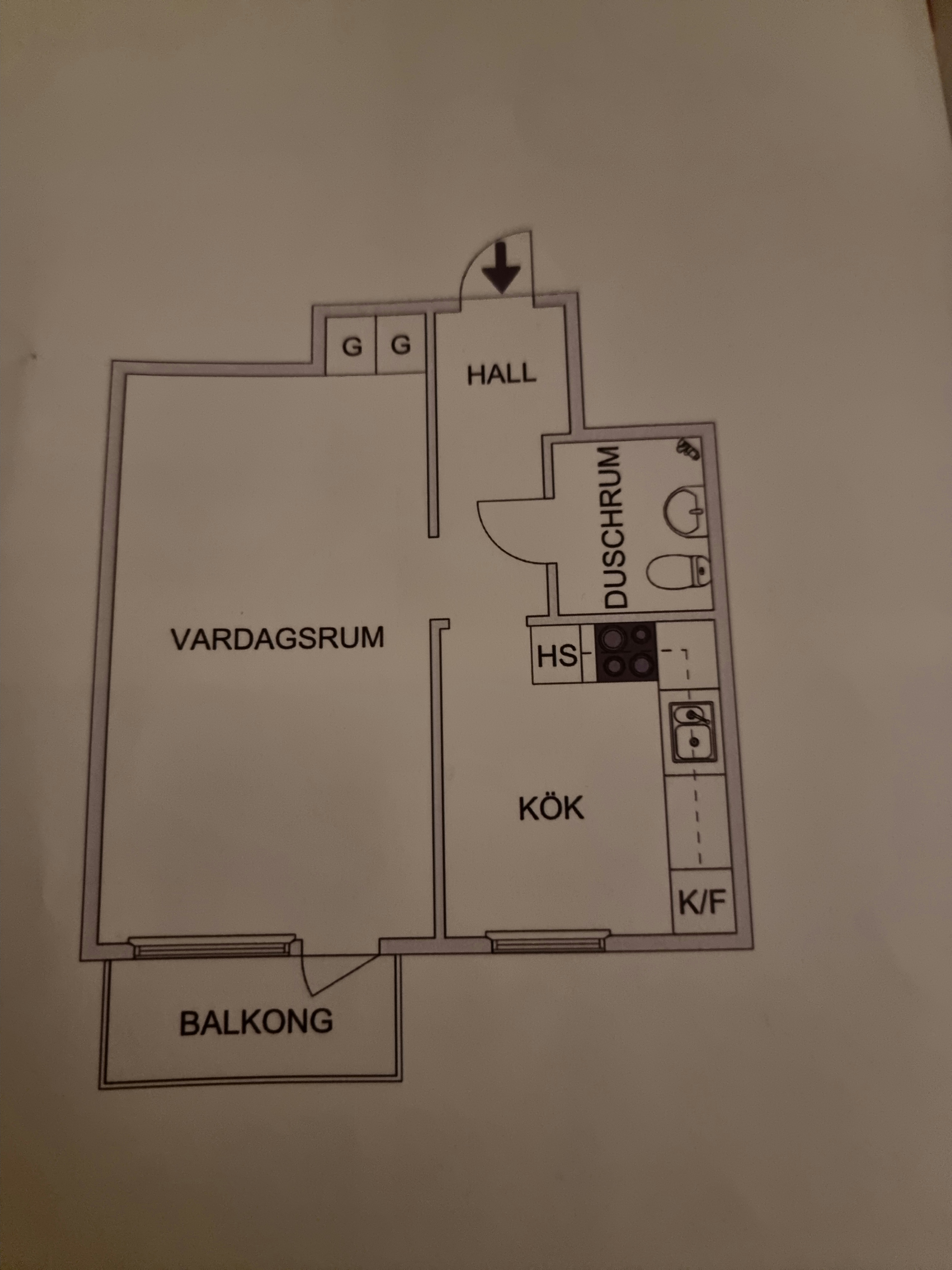 Hyreslägenhet på Kil i kil