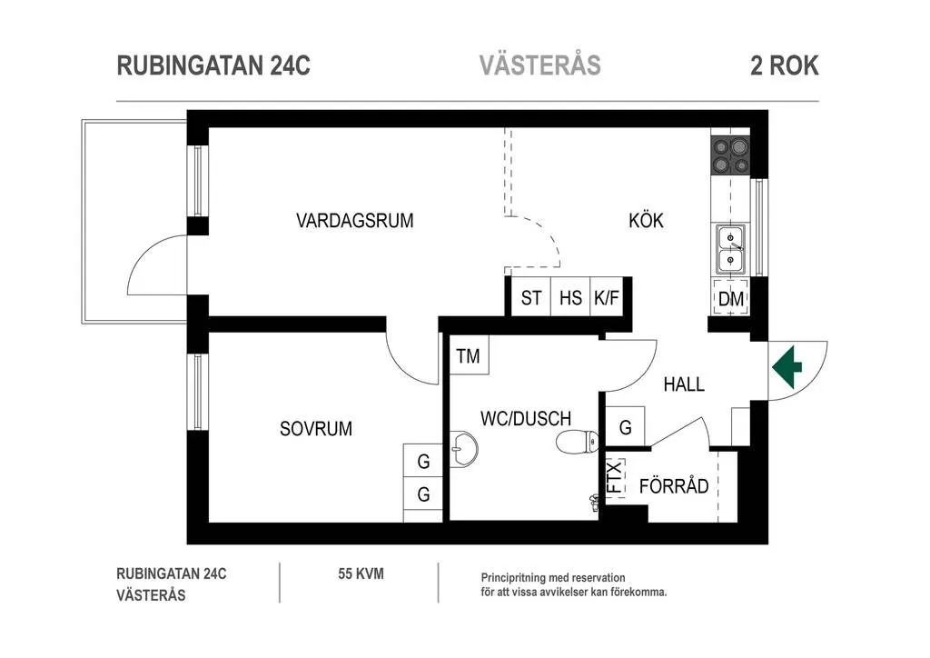 Hyreslägenhet på Västerås i vasteras