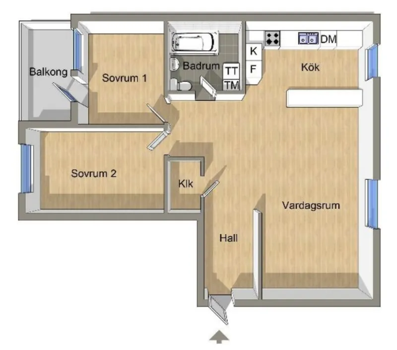 Hyreslägenhet på Malmö i malmo