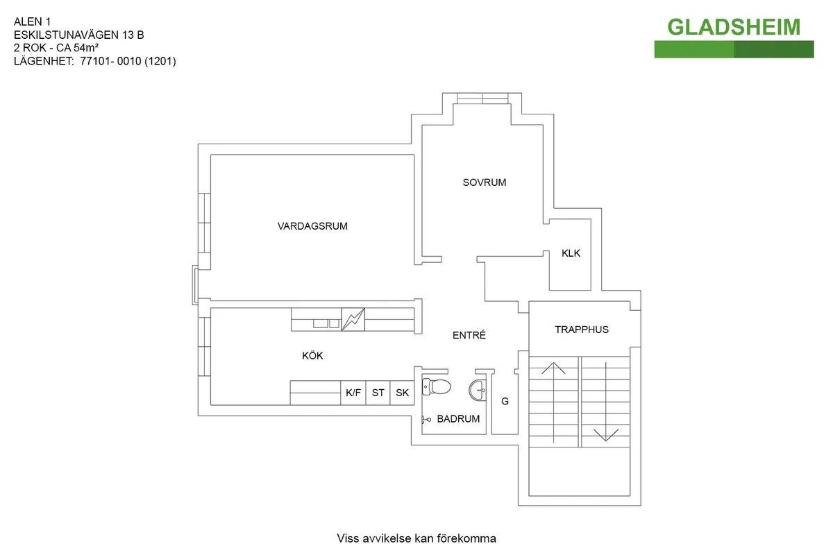 Hyreslägenhet på Torshälla i torshalla