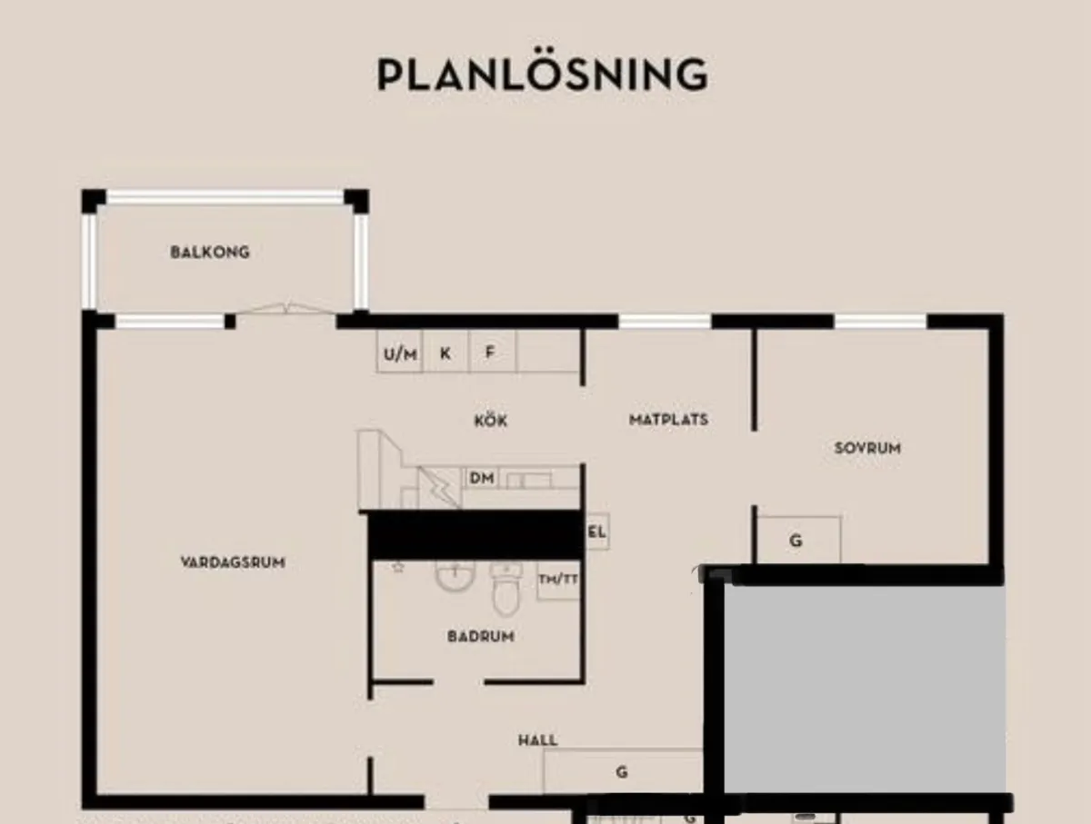 Hyreslägenhet på Älta i alta