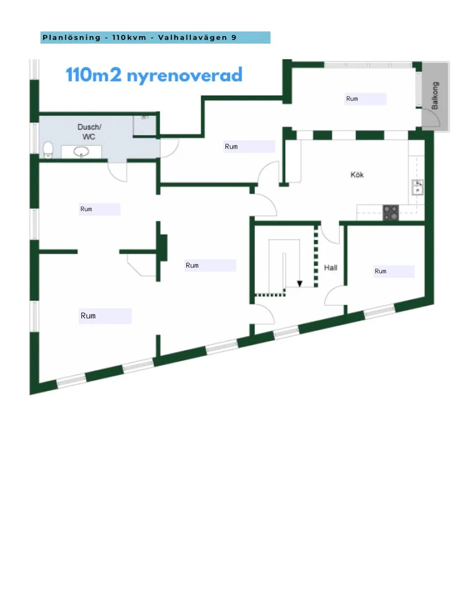 Hyreslägenhet på Örkelljunga i orkelljunga