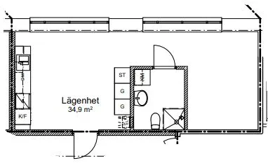 Hyreslägenhet på Halmstad i halmstad