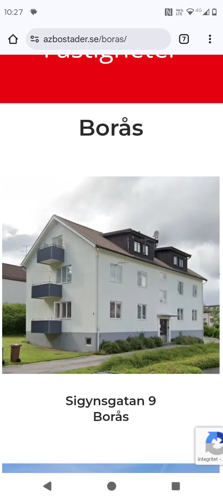 Hyreslägenhet på Borås i boras