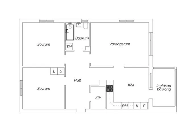 Hyreslägenhet på Sundsvall i sundsvall