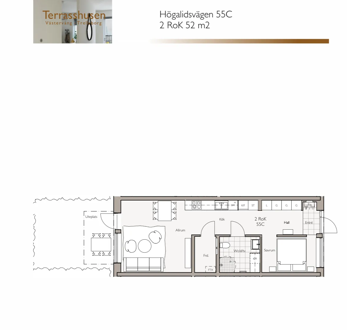 Hyreslägenhet på Trelleborg i trelleborg