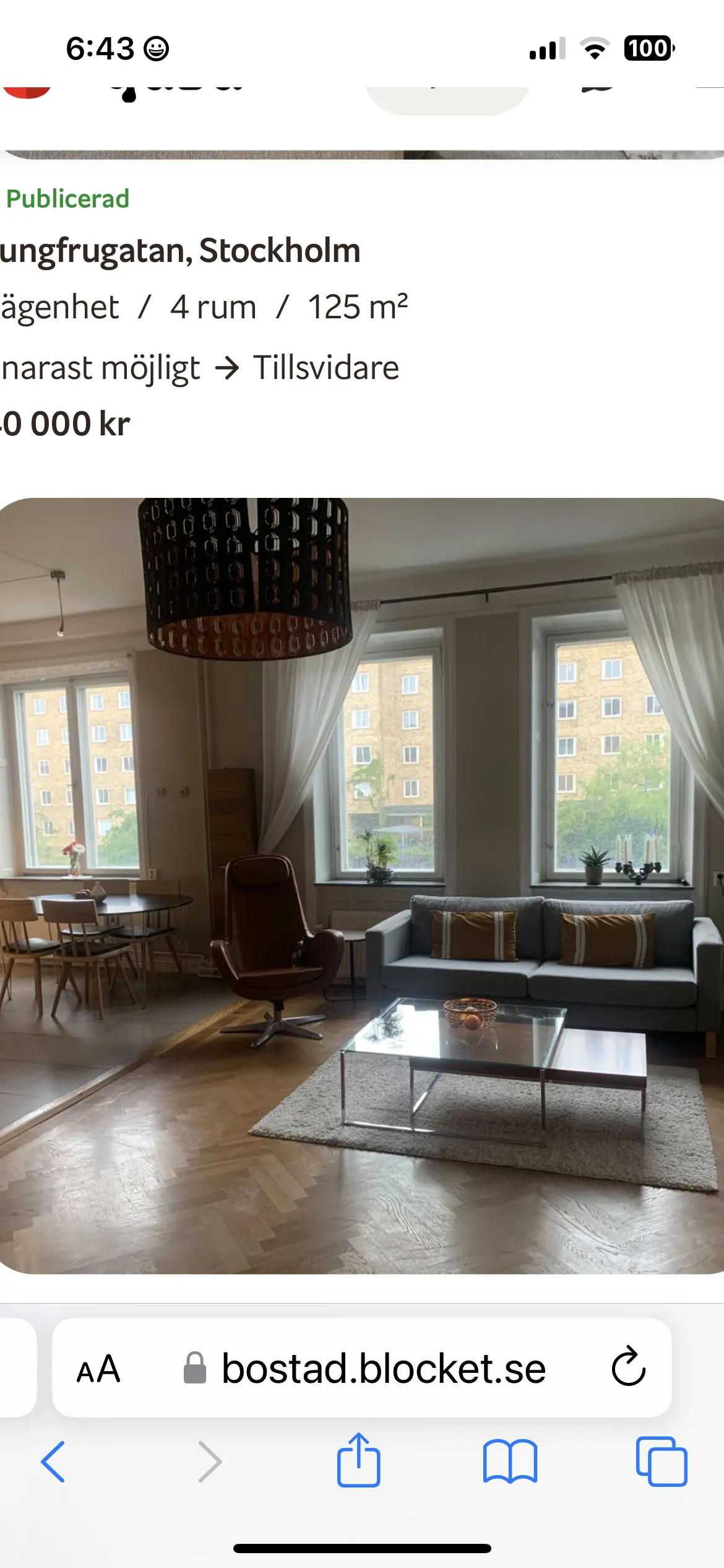 Hyreslägenhet på Stockholm i stockholm