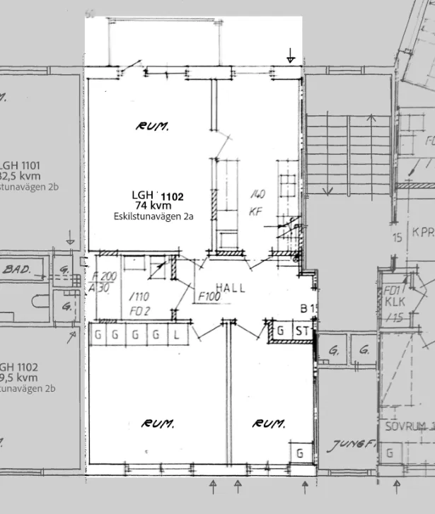 Hyreslägenhet på Torshälla i torshalla