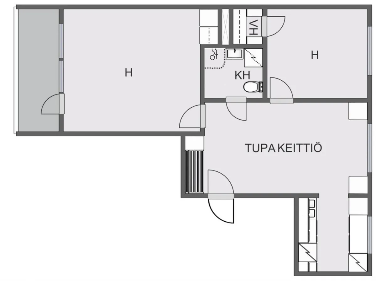 Hyreslägenhet på Kuopio i kuopio