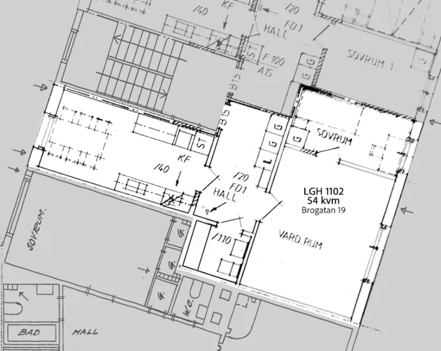 Hyreslägenhet på Torshälla i torshalla
