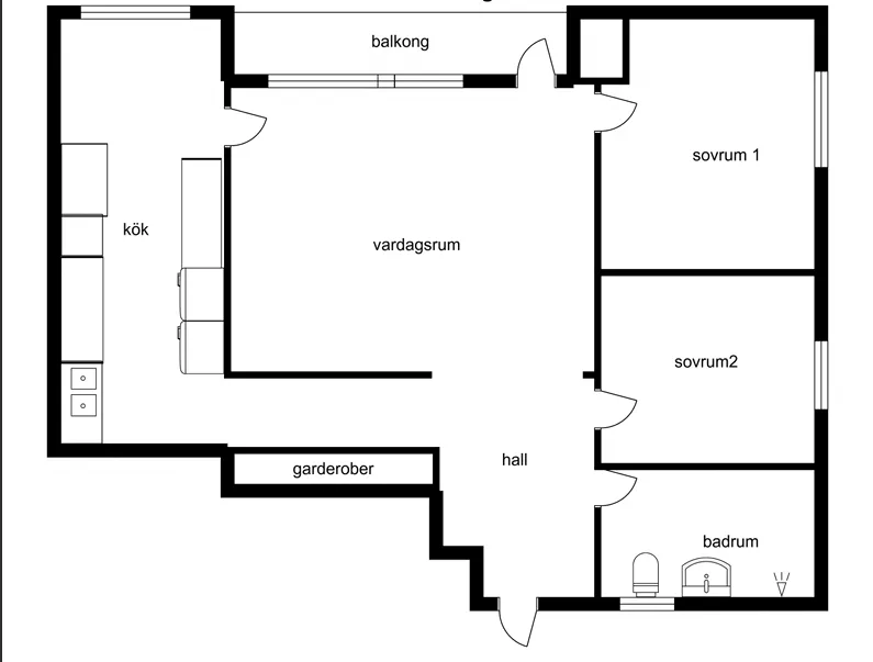 Hyreslägenhet på Sollefteå i solleftea