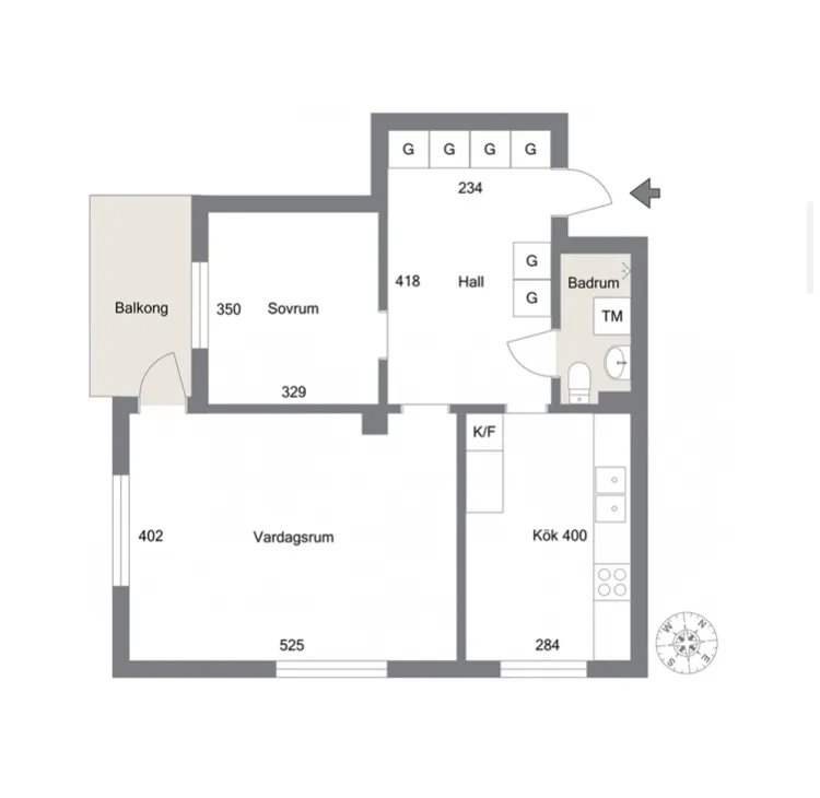 Hyreslägenhet på Nyköping i nykoping