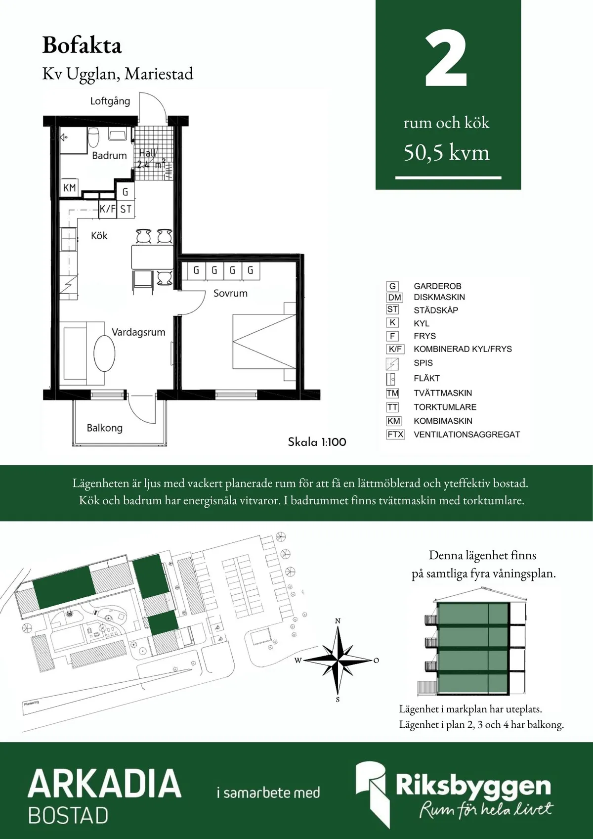 Hyreslägenhet på Mariestad i mariestad