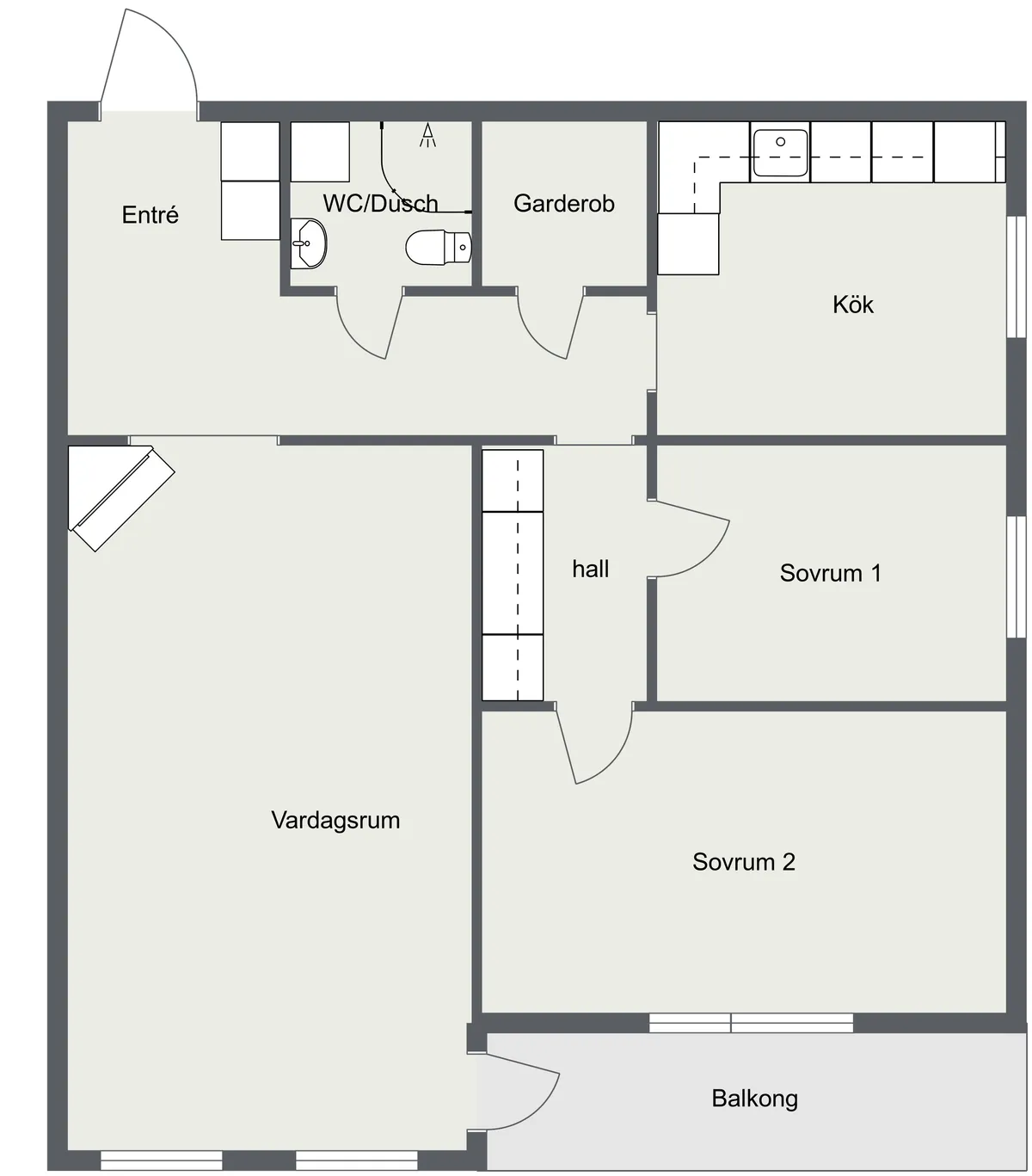 Hyreslägenhet på Falköping i falkoping