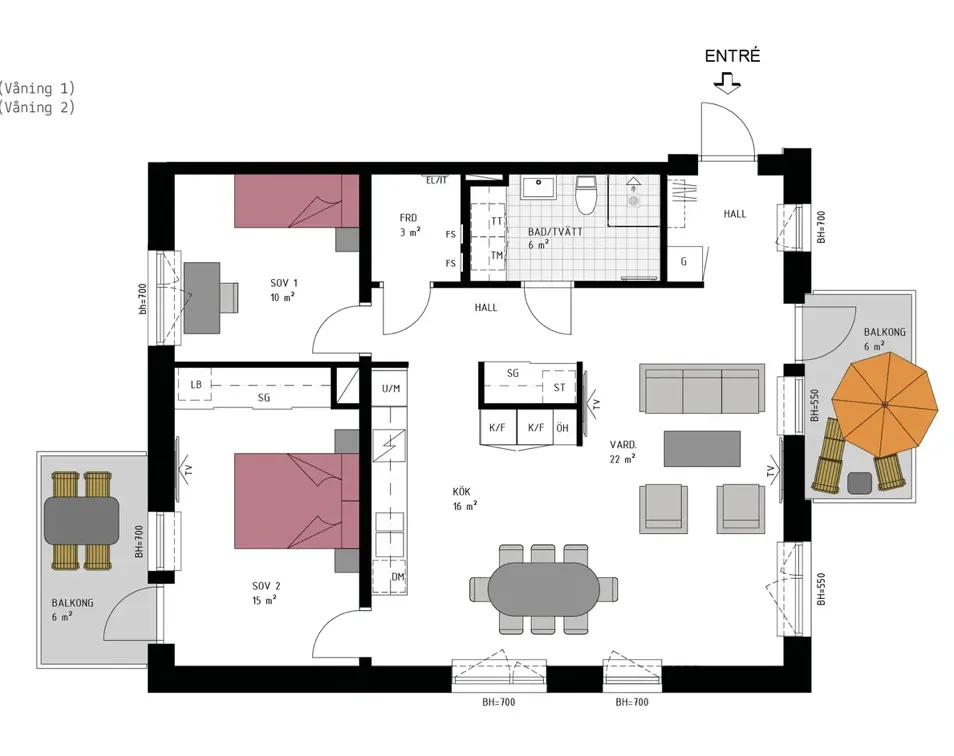 Hyreslägenhet på Spånga i spanga