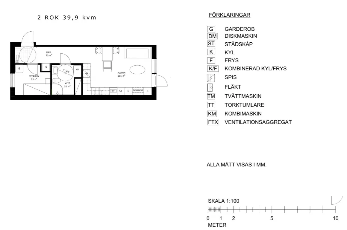Hyreslägenhet på Alvesta i alvesta