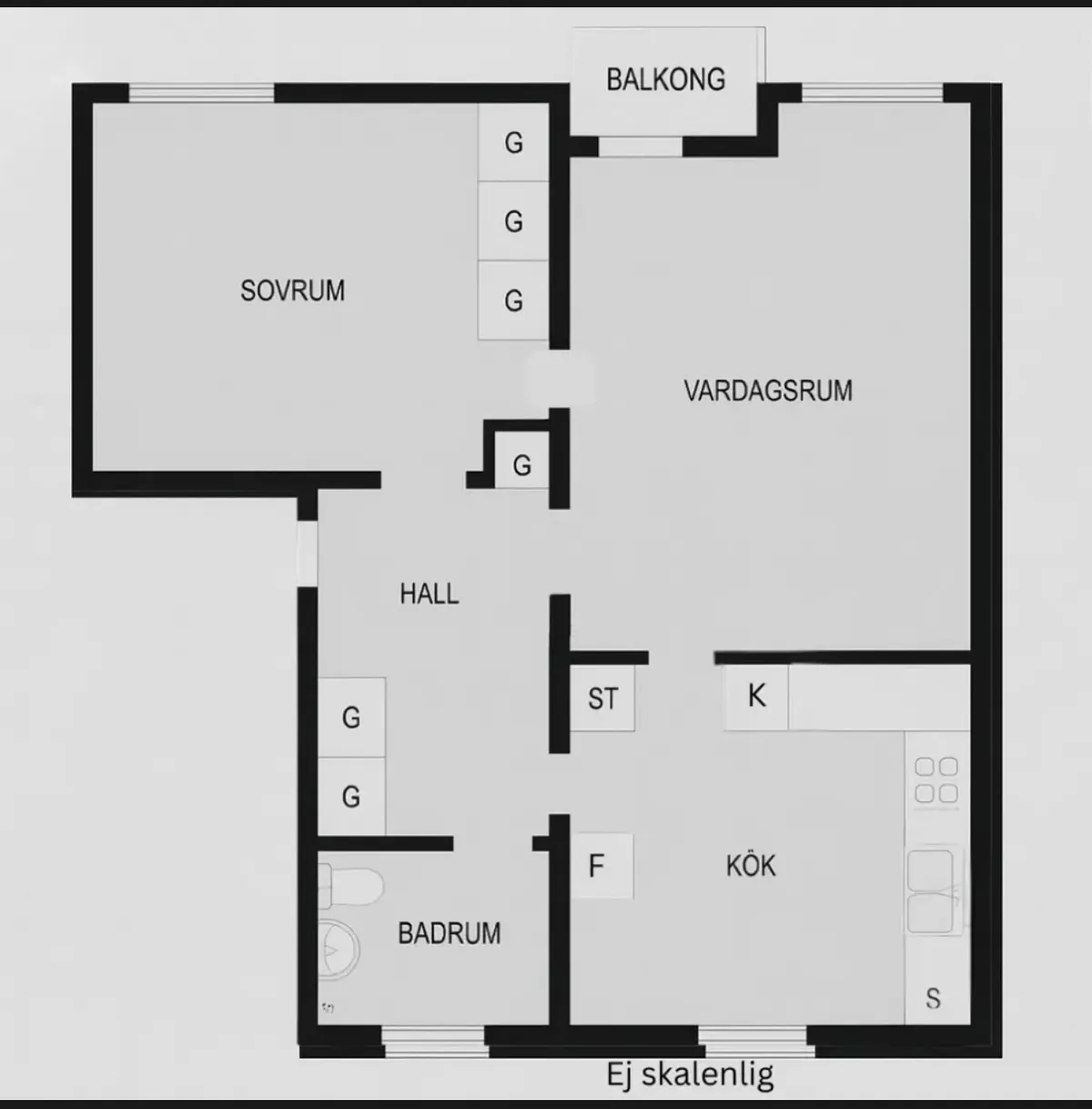 Hyreslägenhet på Årsta i arsta