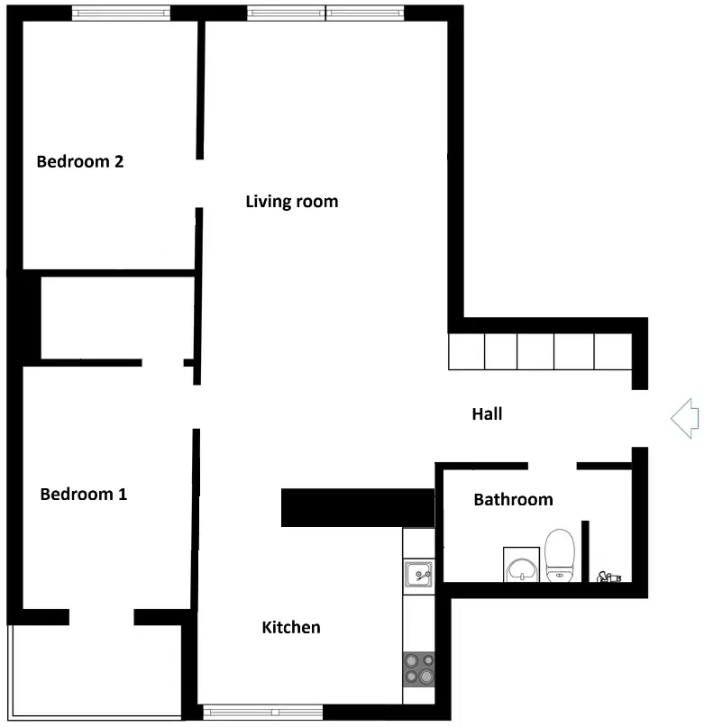 Hyreslägenhet på Solna i solna