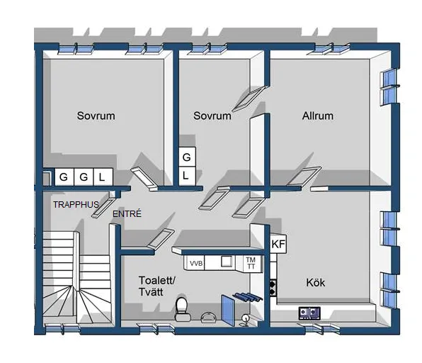 Hyreslägenhet på Färjestaden i farjestaden